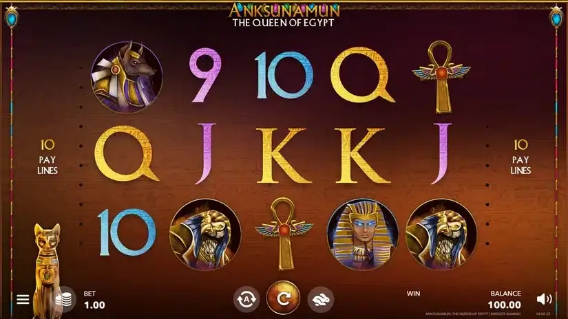 Anksunamun: the Queen of Egypt slot screenshot 1