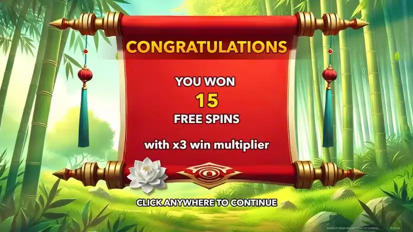 Bamboo Bear Deluxe slot screenshot 2