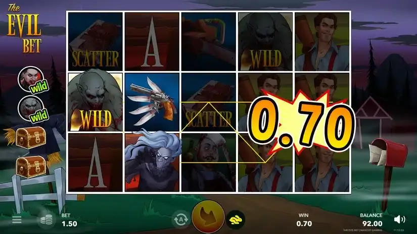 Evil Bet slot screenshot 2