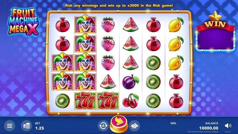 Fruit Machine: Mega X slot screenshot 1