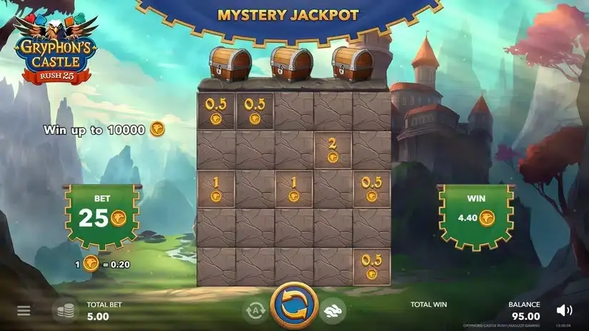 Gryphone’s Castle Rush 25 slot screenshot 2