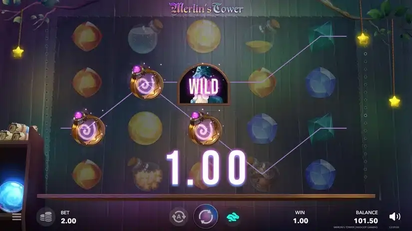 Merlin’s Tower slot screenshot 