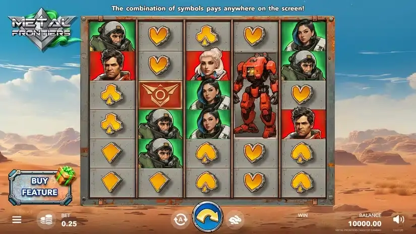 Metal Frontiers slot screenshot 1
