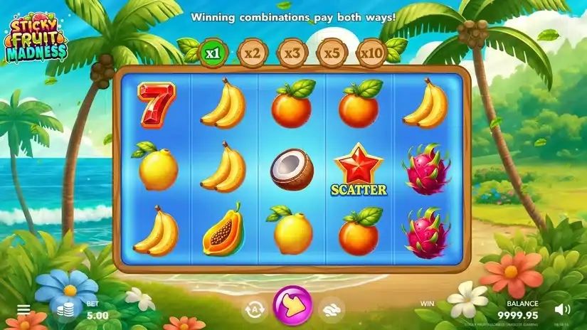 Sticky Fruit Madness slot screenshot 1