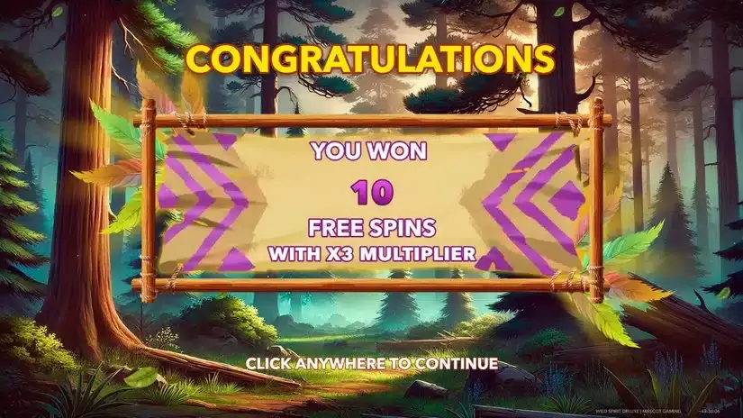 Wild Spirit Deluxe slot screenshot 2