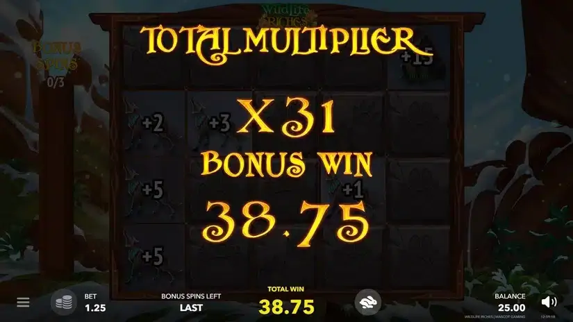 Wildlife Riches slot screenshot 