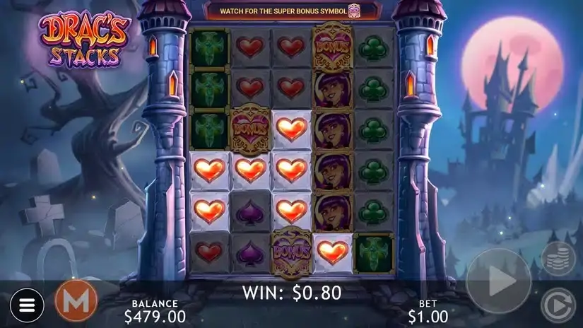 Drac’s Stacks slot screenshot 2