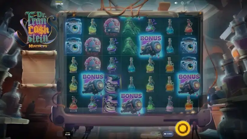 Dr. Francashstein slot screenshot 2