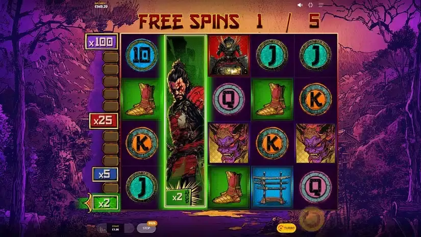Samurai Wildz slot screenshot 4