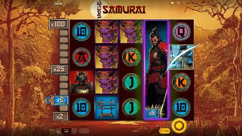Samurai Wildz slot screenshot 2