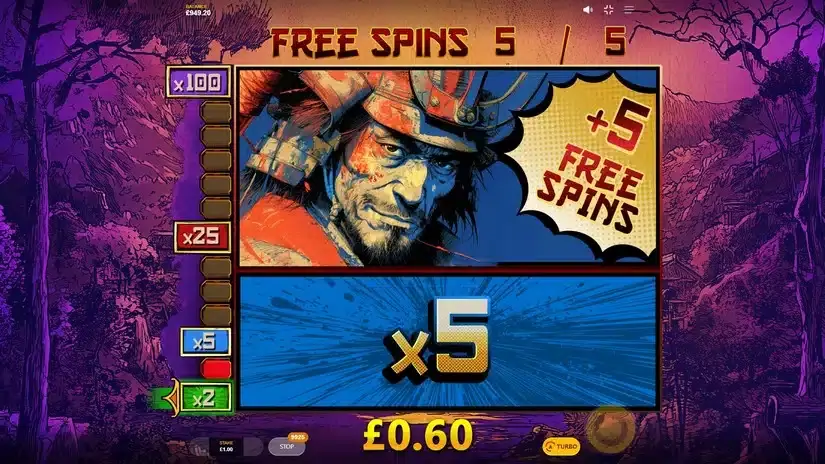 Samurai Wildz slot screenshot 5