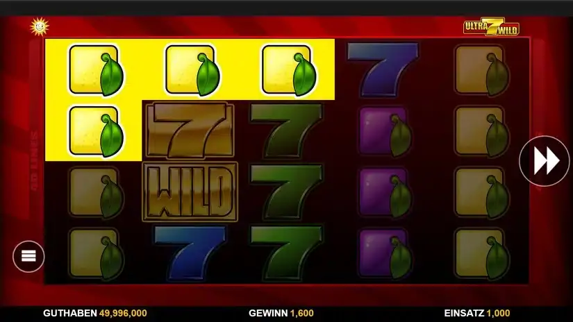 Ultra 7s Wild slot screenshot 2