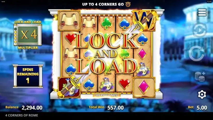 4 Corners Of Rome slot screenshot 5