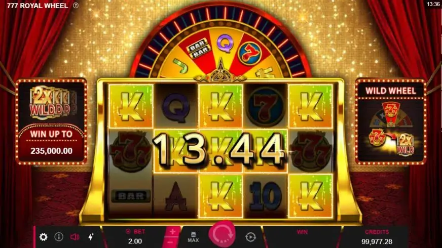 777 Royal Wheel slot screenshot 3