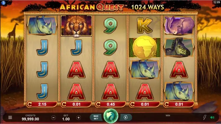 African Quest slot screenshot 