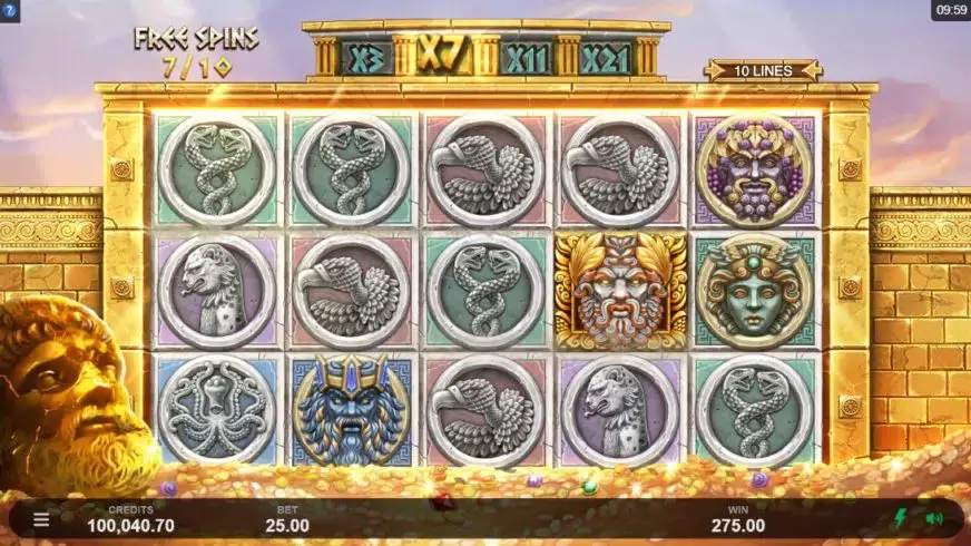 Ancient Fortunes: Zeus slot screenshot 5