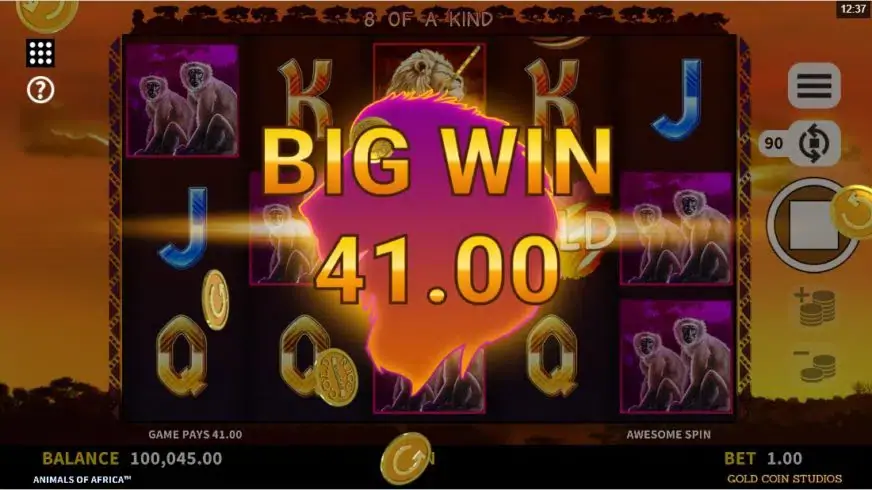 Animals of Africa slot screenshot 4