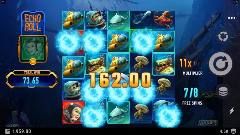Aquanauts slot screenshot 