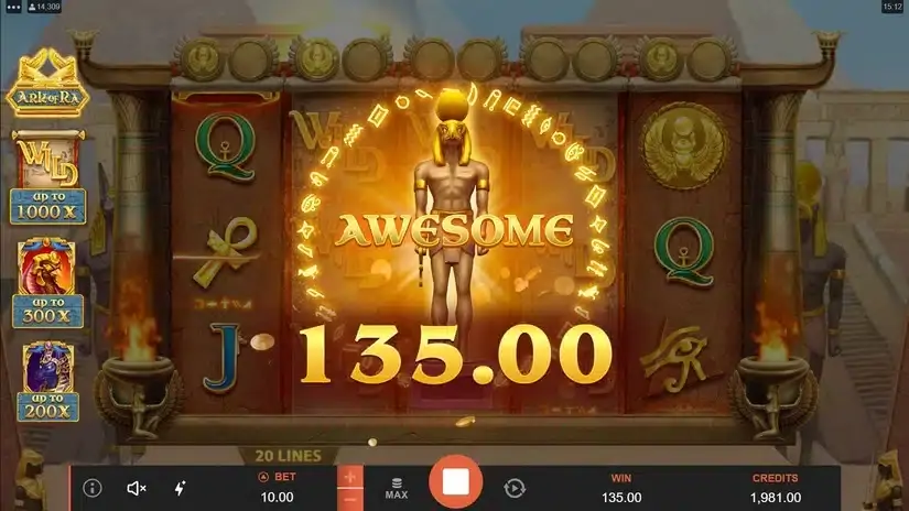 Ark of Ra slot screenshot 