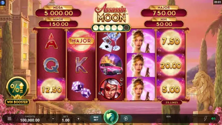 Assassin Moon slot screenshot 