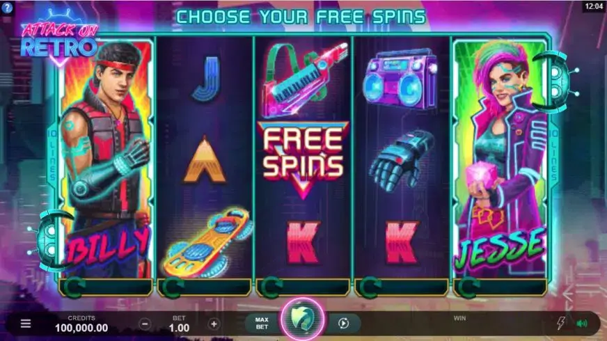 Attack on Retro slot screenshot 1