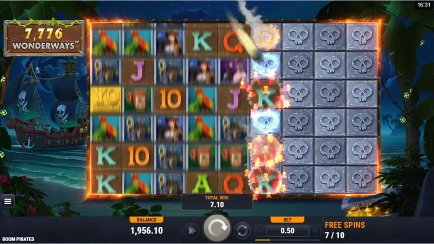 Boom Pirates slot screenshot 