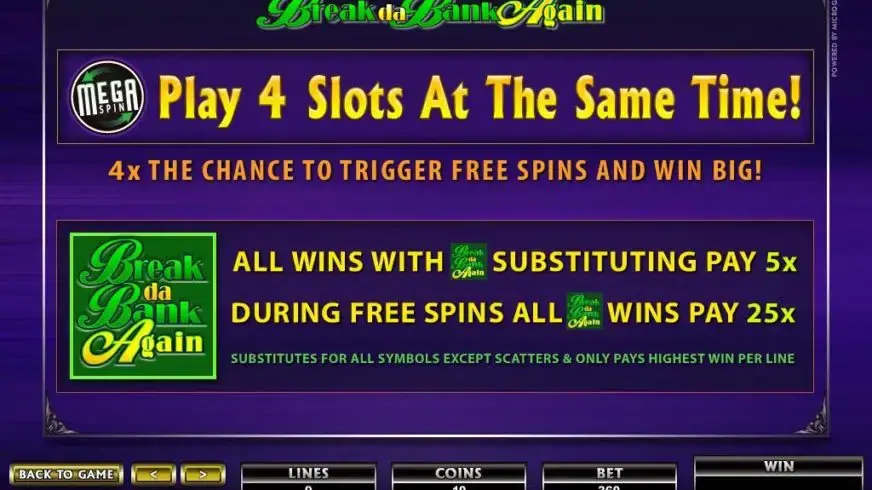 Break Da Bank Again slot screenshot 4