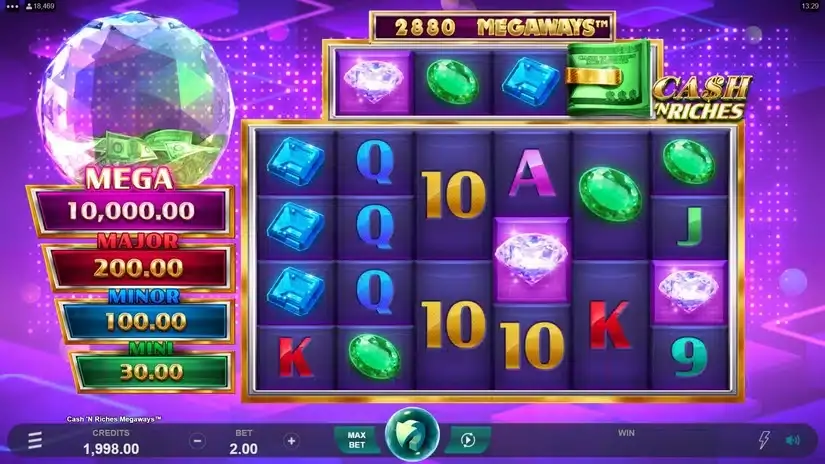 Cash ‘N Riches Megaways slot screenshot 
