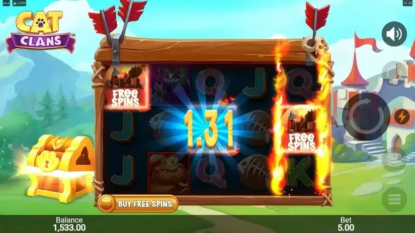 Cat Clans slot screenshot 3