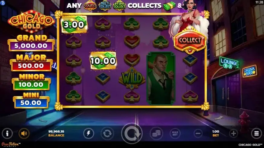 Chicago Gold slot screenshot 
