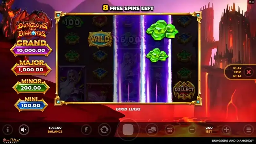 Dungeons and Diamonds slot screenshot 5