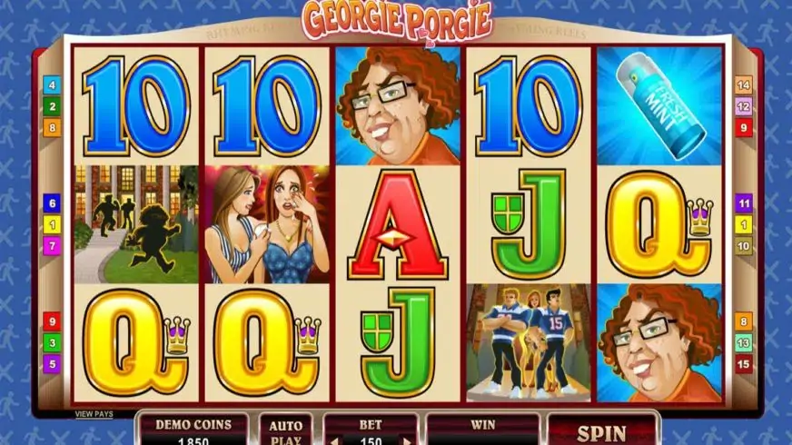 Georgie Porgie slot screenshot 3