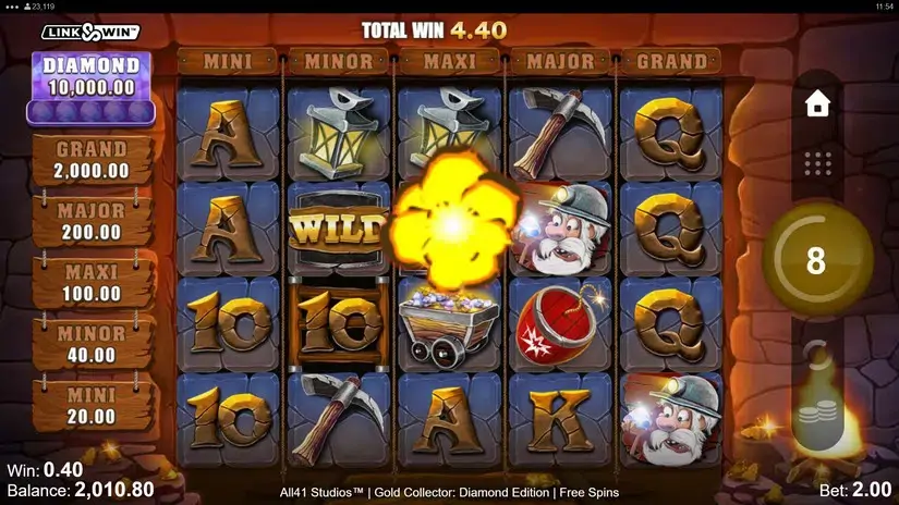 Gold Collector: Diamond Edition slot screenshot 5