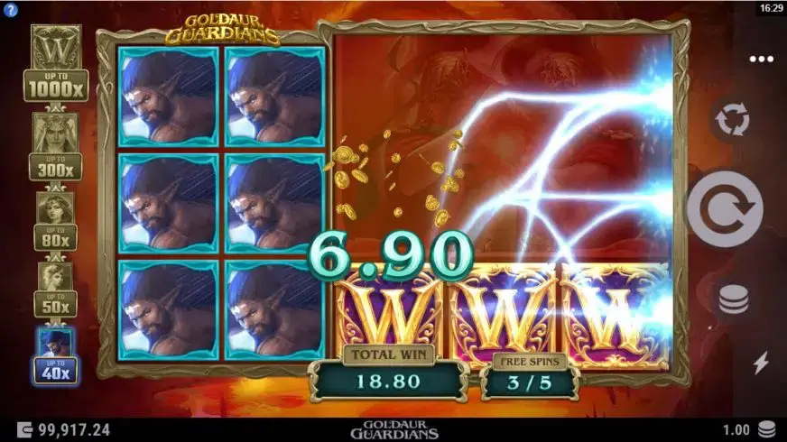 Goldaur Guardians slot screenshot 4