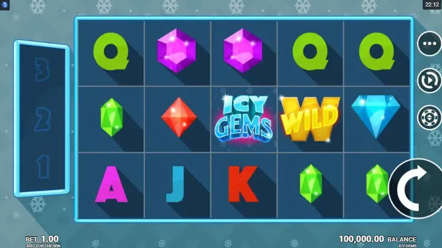 Icy Gems slot screenshot 1