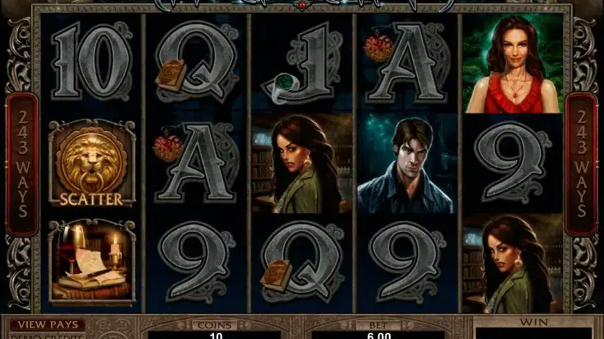 Immortal Romance slot screenshot 