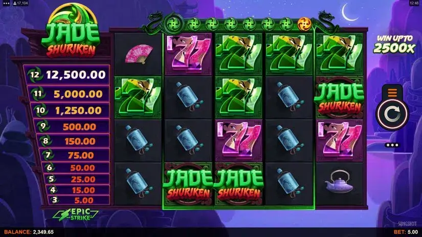 Jade Shuriken slot screenshot 