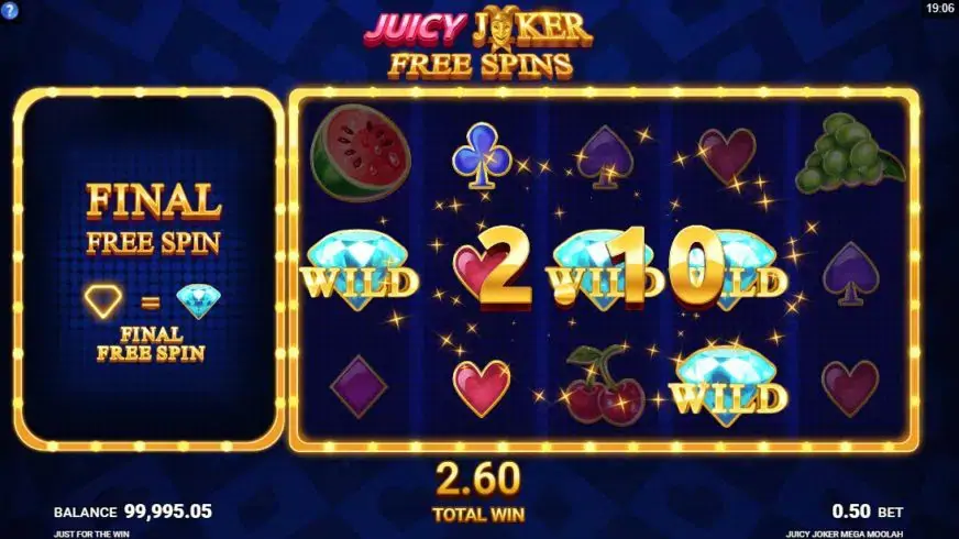 Juicy Joker Mega Moolah slot screenshot 3