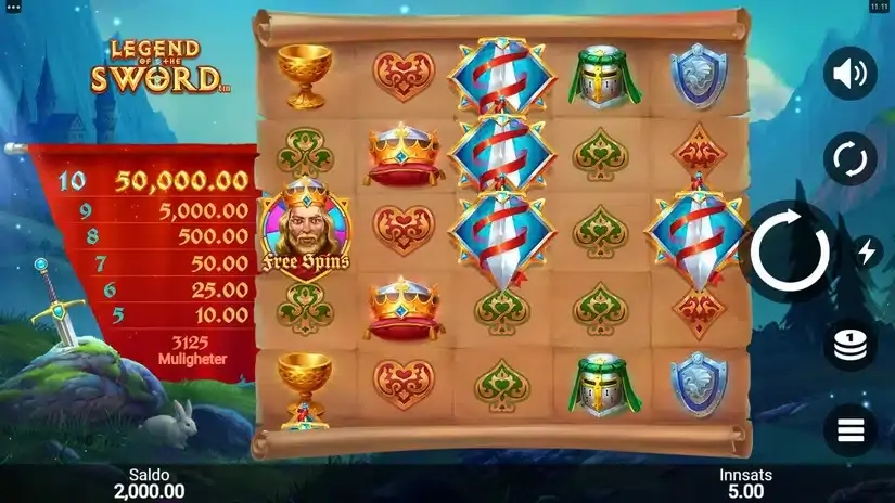 Legend Of The Sword slot screenshot 1