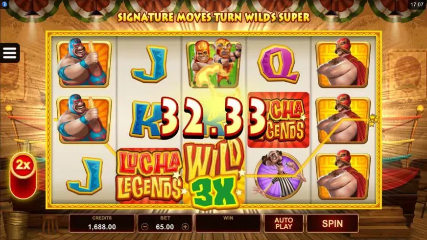 Lucha Legends slot screenshot 3
