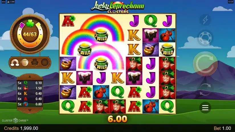 Lucky Leprechaun Clusters slot screenshot 6