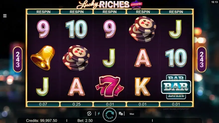 Lucky Riches Hyperspins slot screenshot 