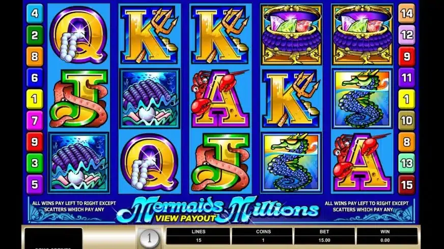 Mermaids Millions slot screenshot 3