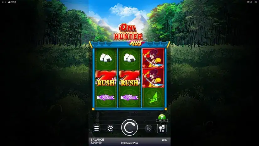 Oni Hunter Plus slot screenshot 1