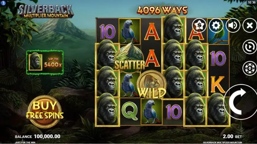 Silverback Multiplier Mountain slot screenshot 1