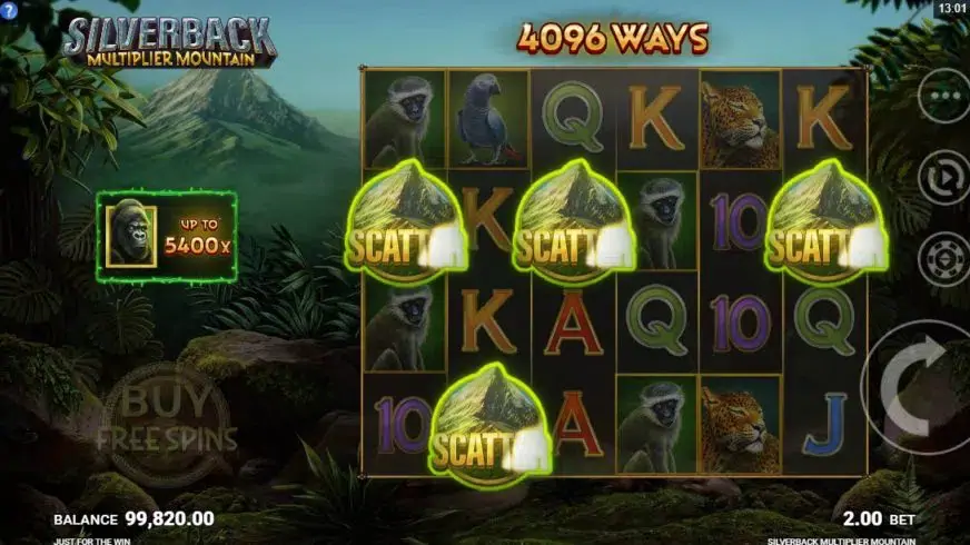Silverback Multiplier Mountain slot screenshot 3