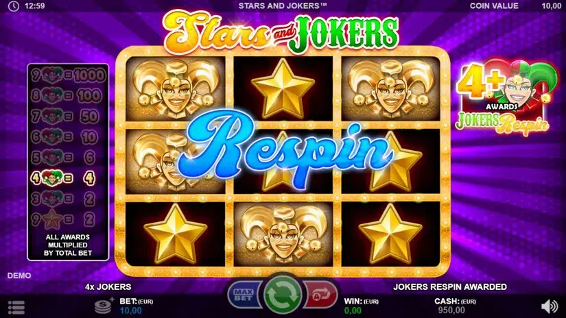 Stars and Jokers slot screenshot 3