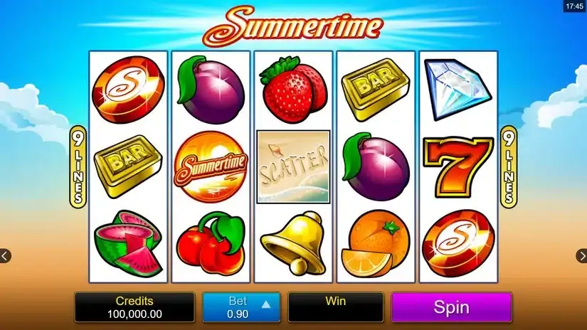 Summertime slot screenshot 1