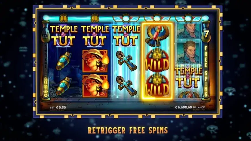Temple of Tut slot screenshot 1