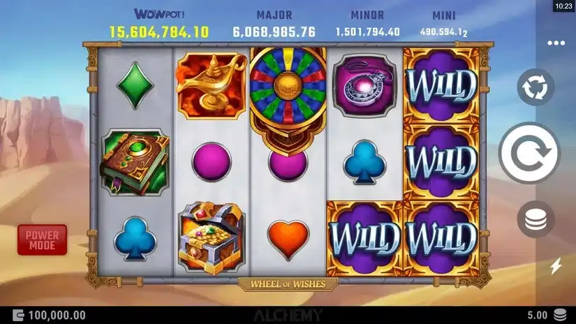 Wheel Of Wishes slot screenshot 